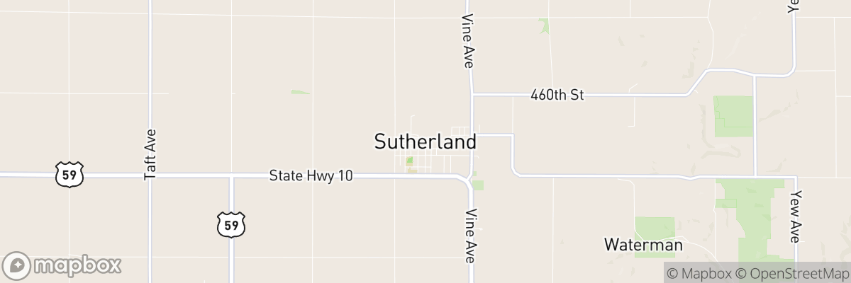 Sutherland, Iowa map