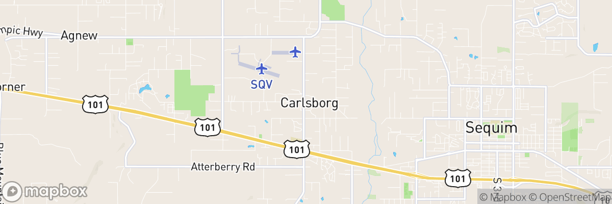 Carlsborg, Washington map