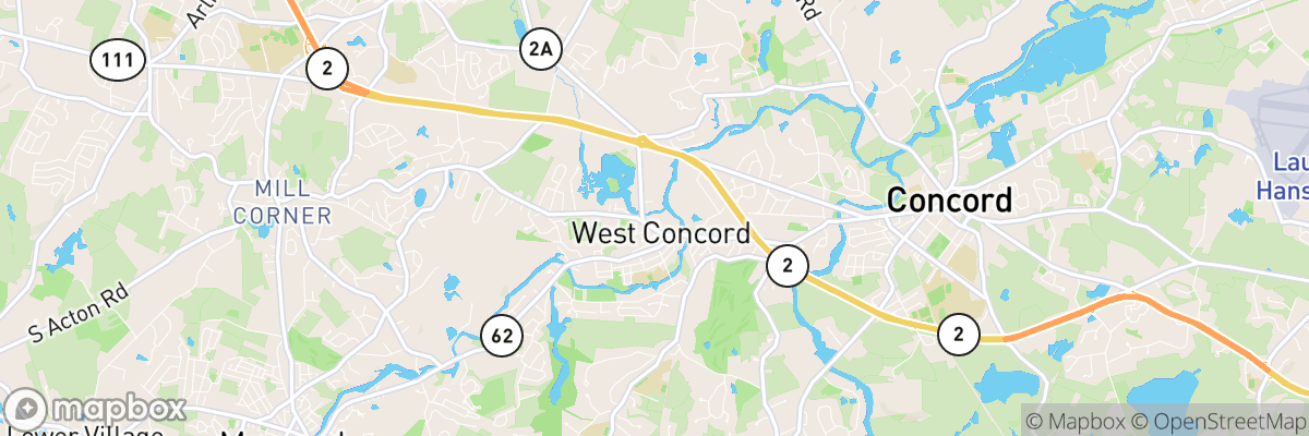 West Concord, Massachusetts map