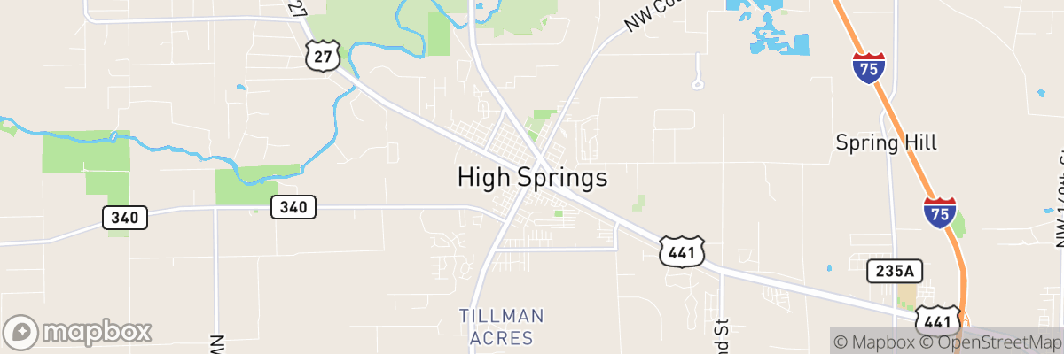 High Springs, Florida map