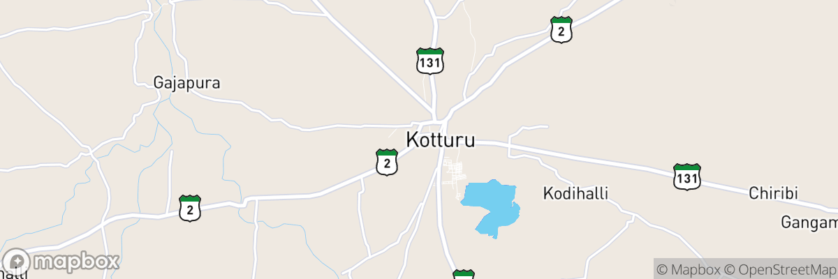 Kottūru, Karnataka map