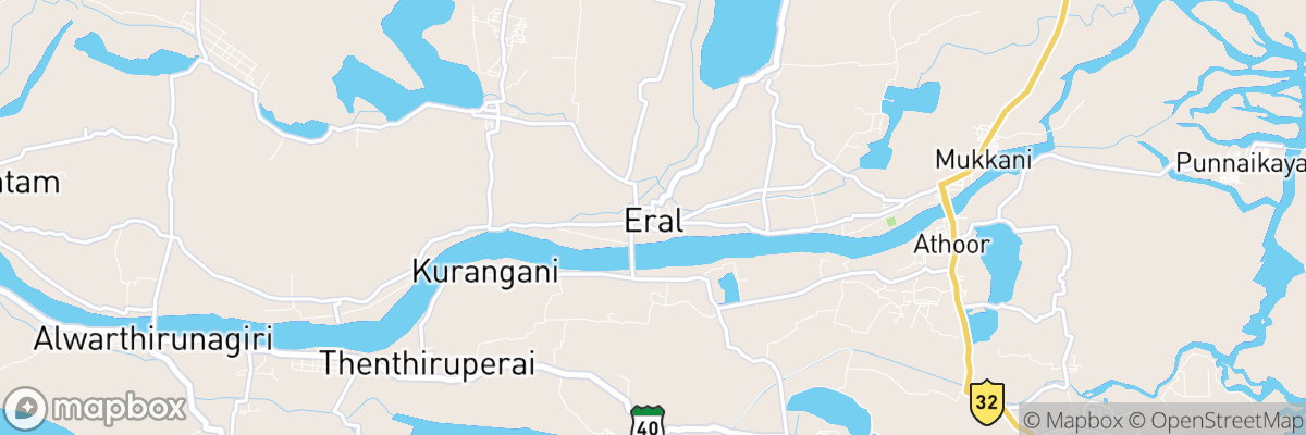 Eral, Tamil Nādu map