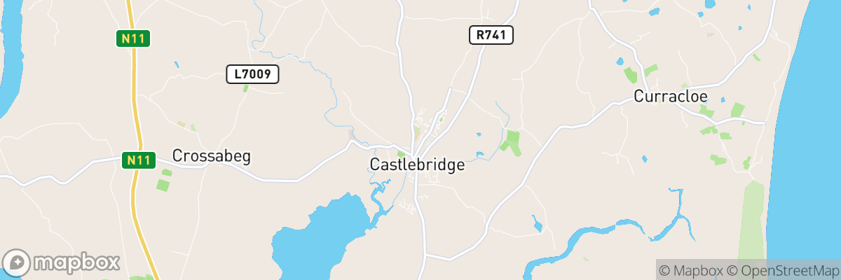 Castlebridge, Leinster map