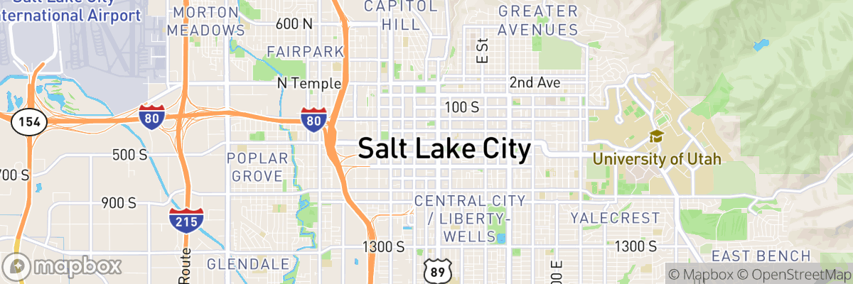 Salt Lake City, Utah map