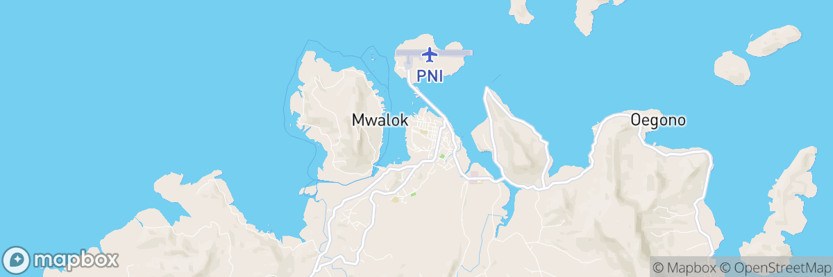 State of Pohnpei, Pohnpei map