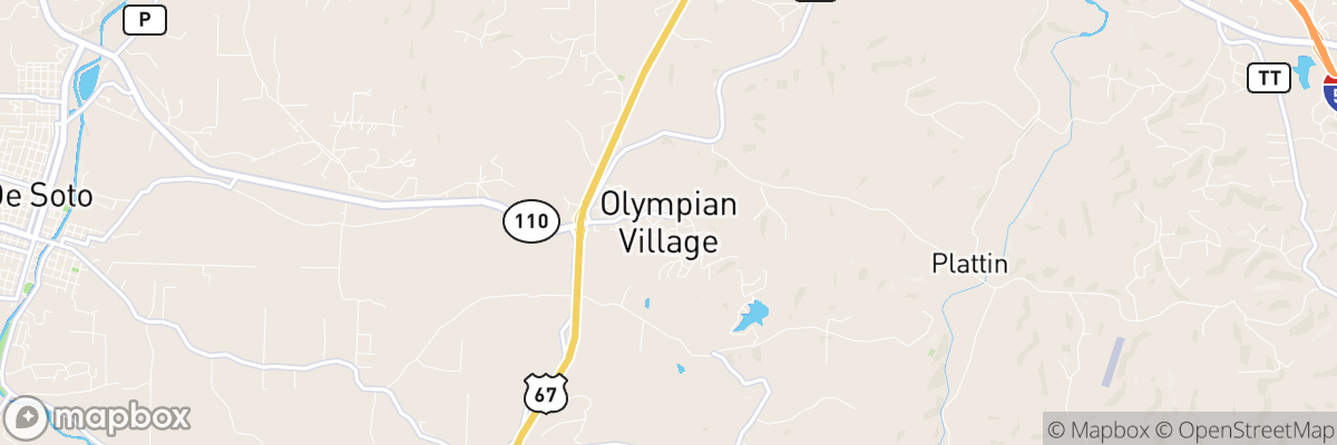 Olympian Village, Missouri map