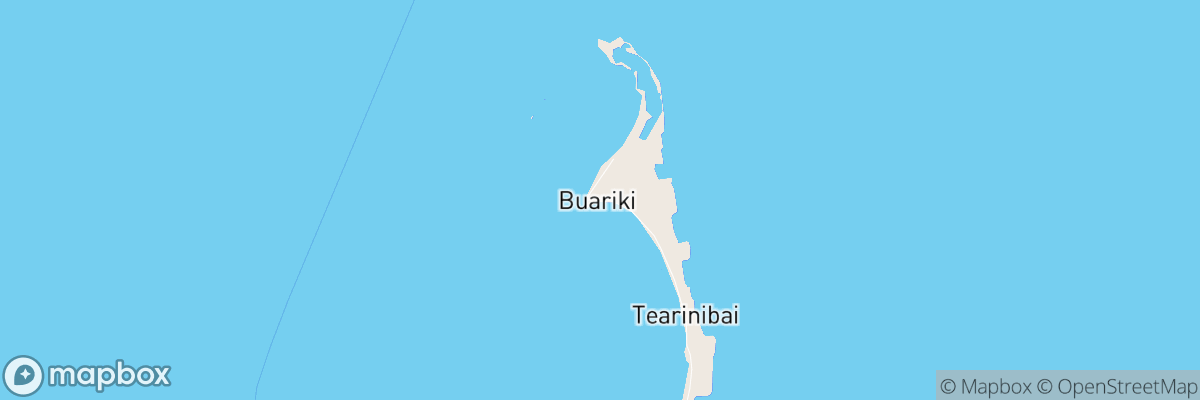 Buariki Village, Gilbert Islands map