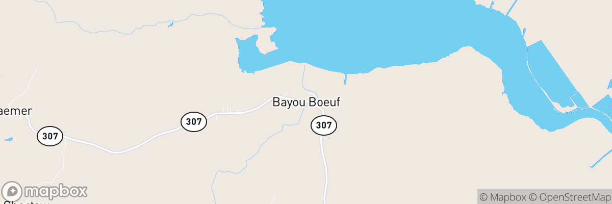 Bayou Boeuf, Louisiana map