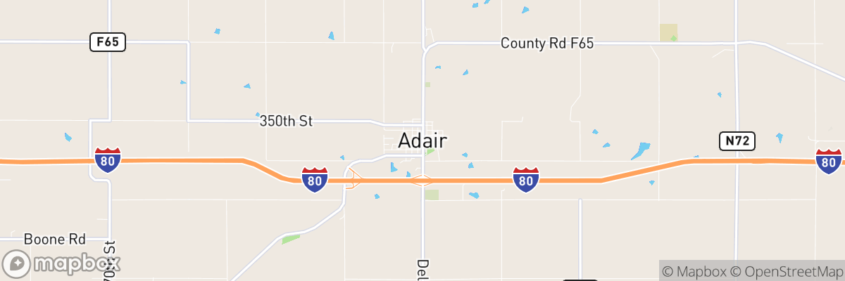 Adair, Iowa map