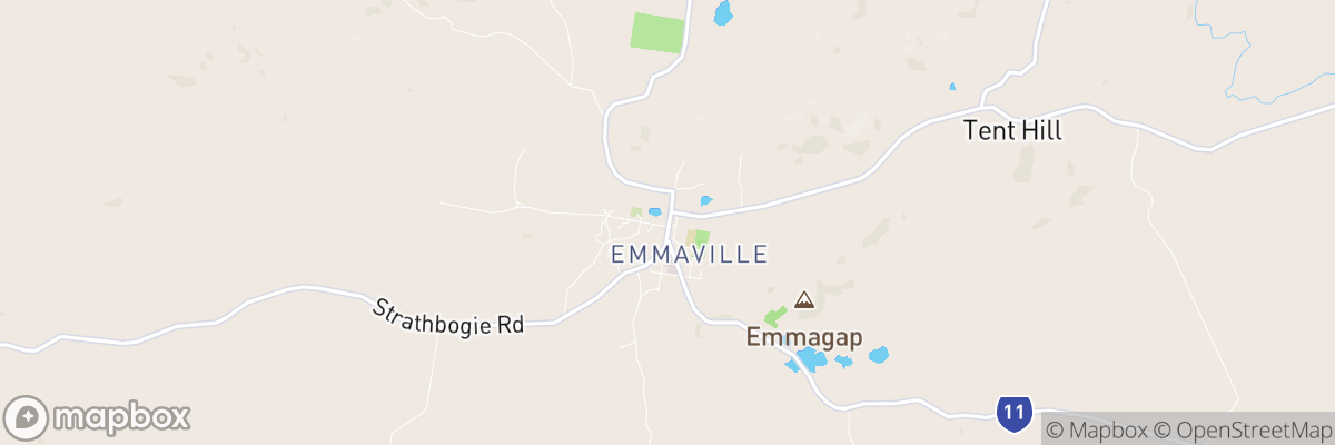 Emmaville, New South Wales map