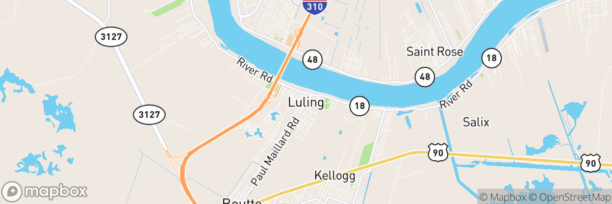 Luling, Louisiana map