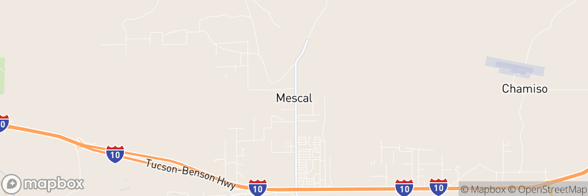 Mescal, Arizona map