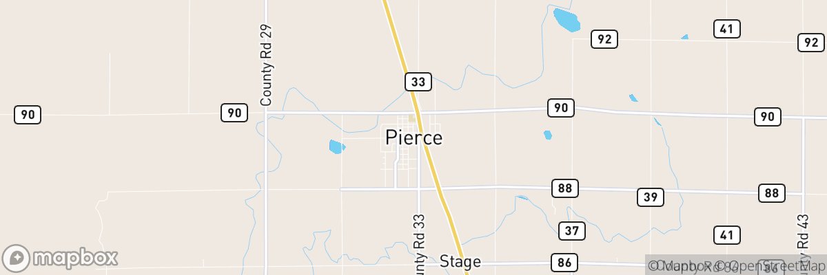 Pierce, Colorado map