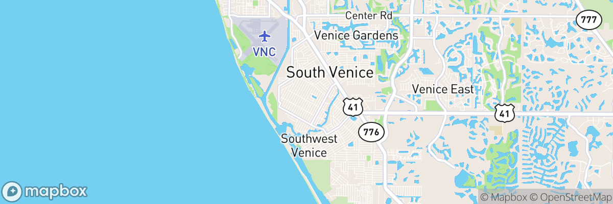 South Venice, Florida map