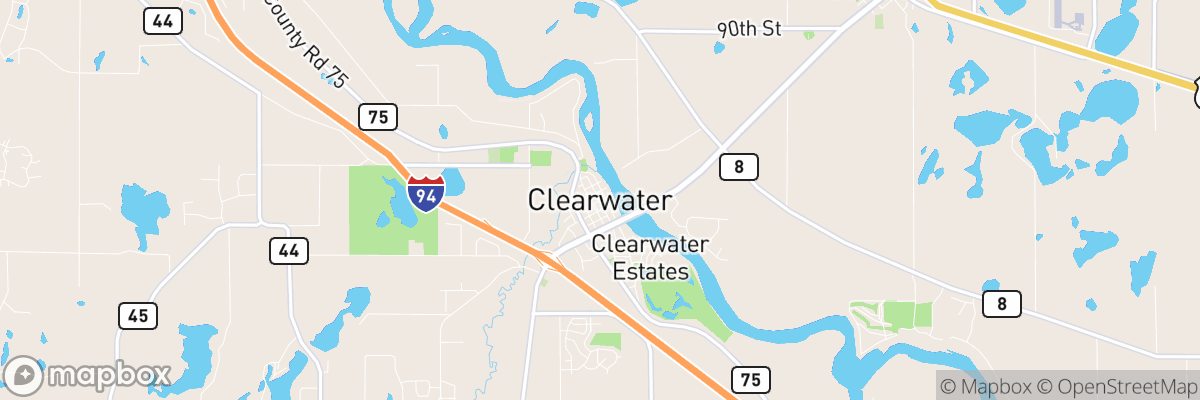 Clearwater, Minnesota map