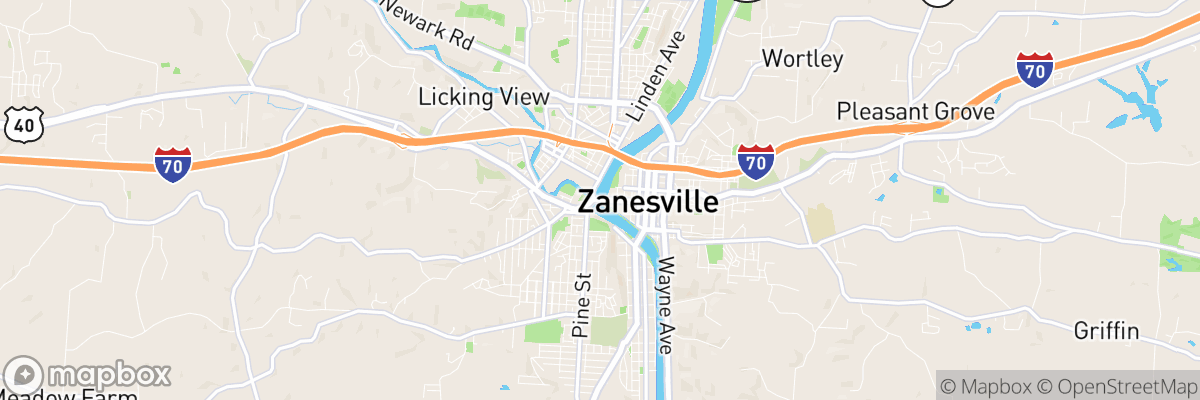 Zanesville Freecycle map