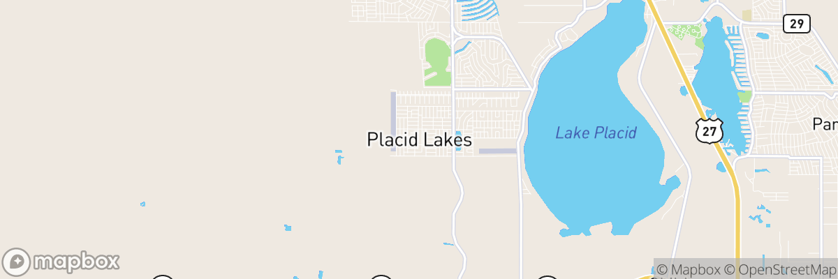 Placid Lakes, Florida map