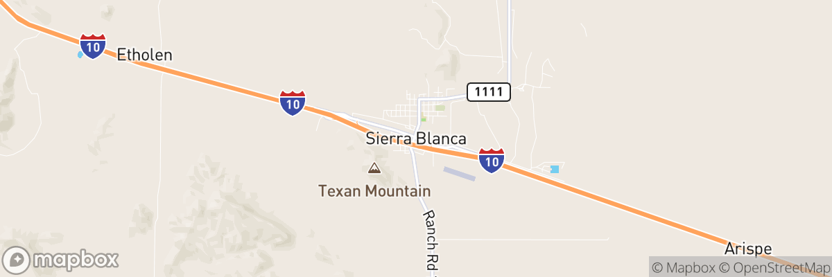 Sierra Blanca, Texas map