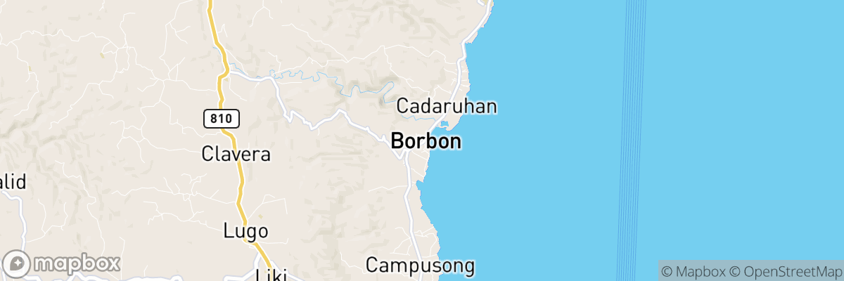 Borbon, Central Visayas map