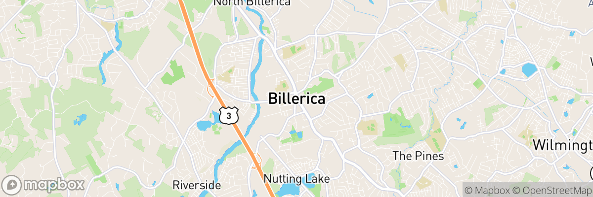 Billerica, Massachusetts map