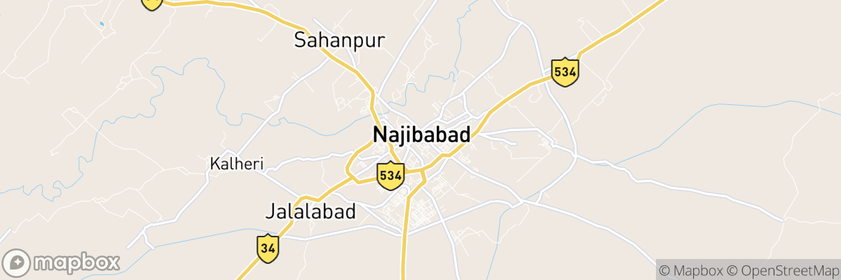 Najībābād, Uttar Pradesh map