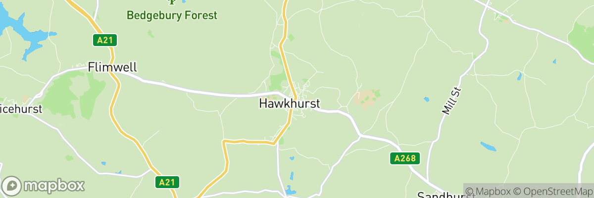 Hawkhurst, England map