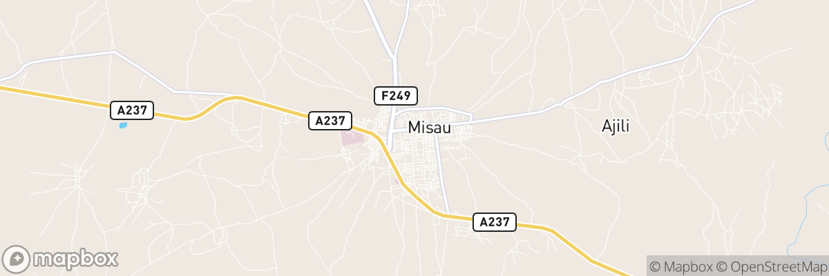 Misau, Bauchi State map