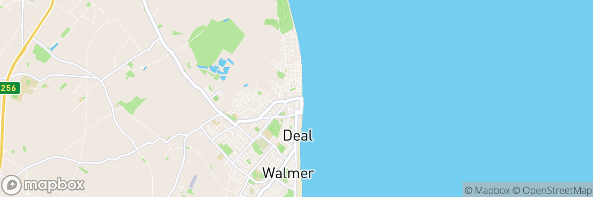 Deal, England map