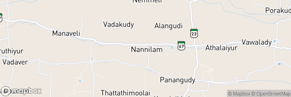 Nannilam, Tamil Nādu map