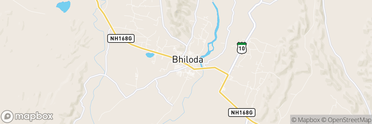 Bhiloda, Gujarāt map