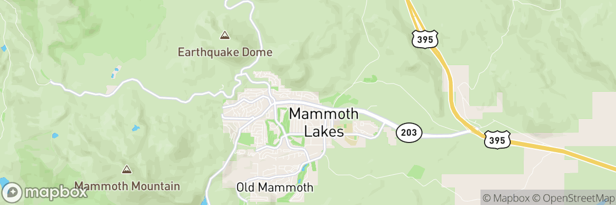 Mammoth Lakes, California map