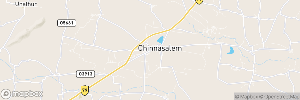 Chinna Salem, Tamil Nādu map