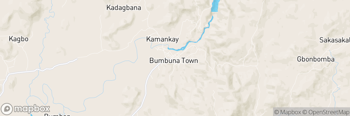 Bumbuna, Northern Province map