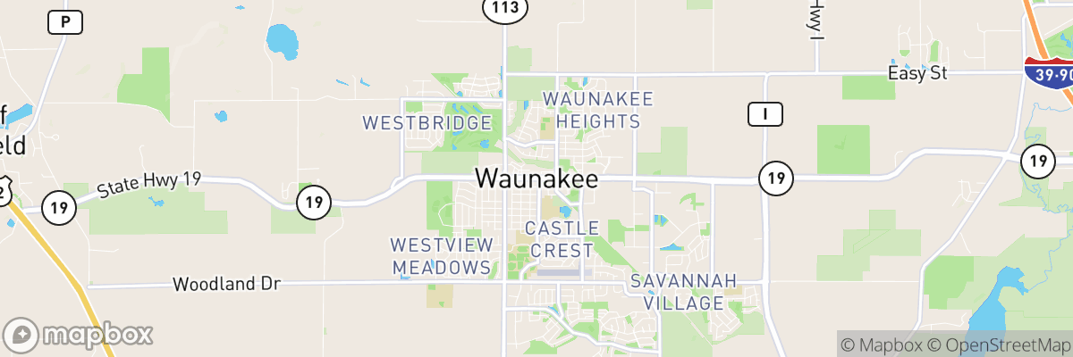 Waunakee, Wisconsin map