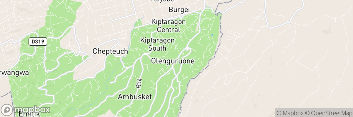 Olenguruone, Nakuru map