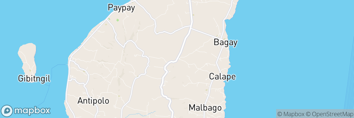 Tinubuan, Central Visayas map