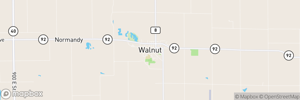 Walnut, Illinois map