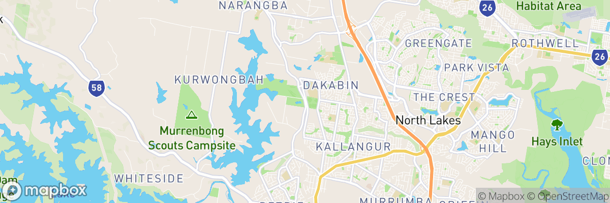 Kurwongbah, Queensland map