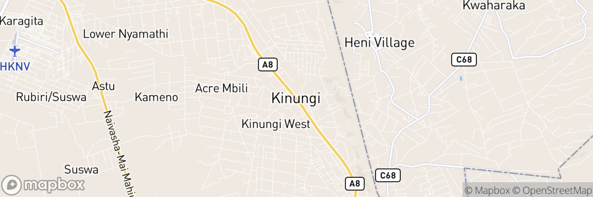 Kinungi, Nakuru map