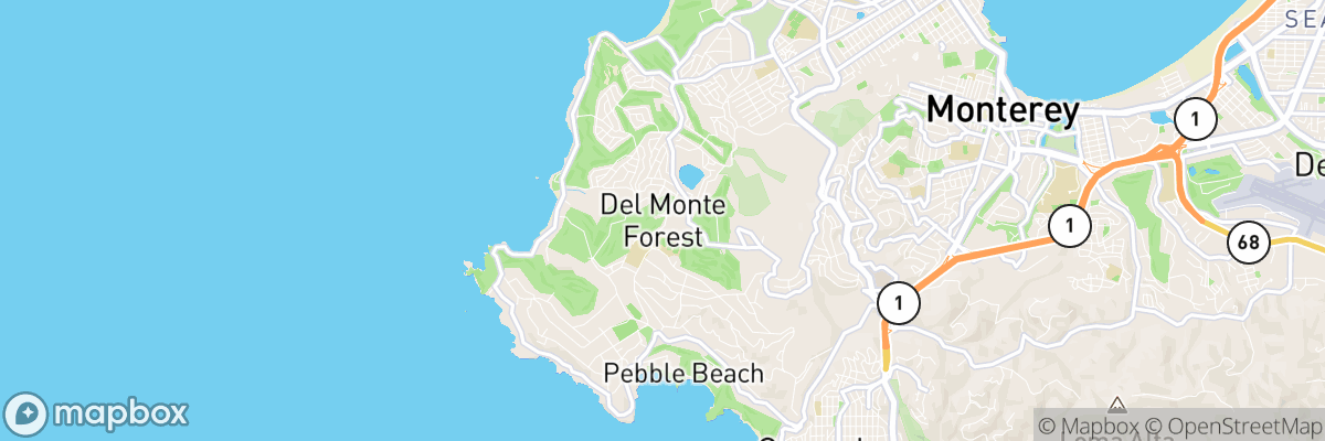 Del Monte Forest, California map