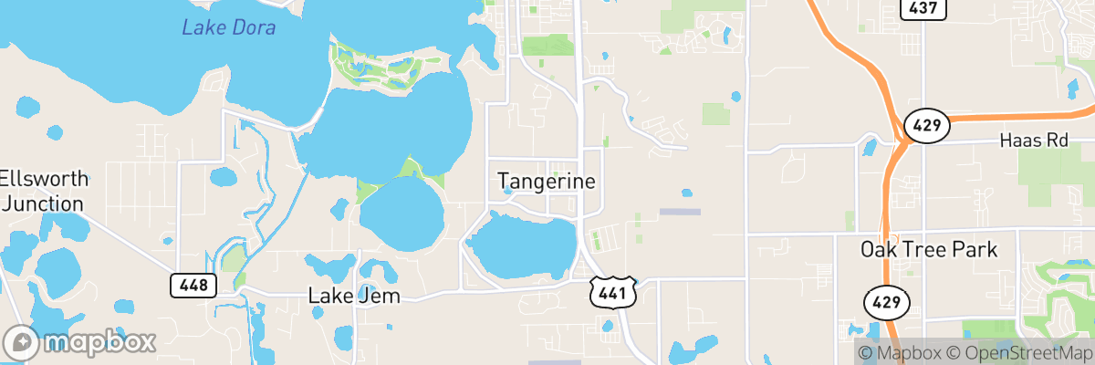 Tangerine, Florida map