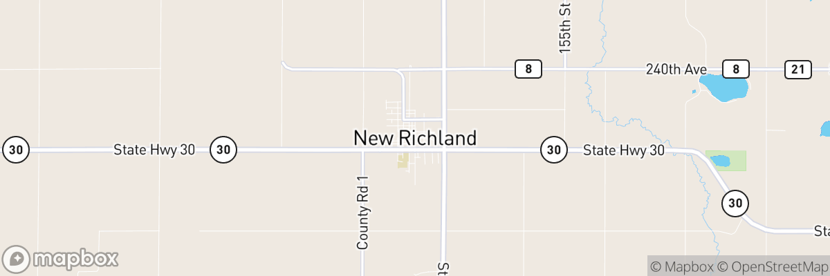 New Richland, Minnesota map