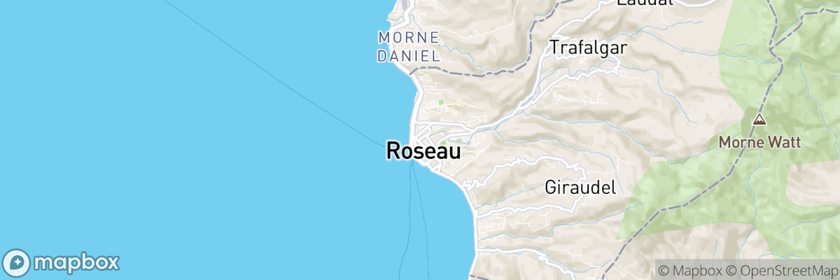 Roseau, Saint George map