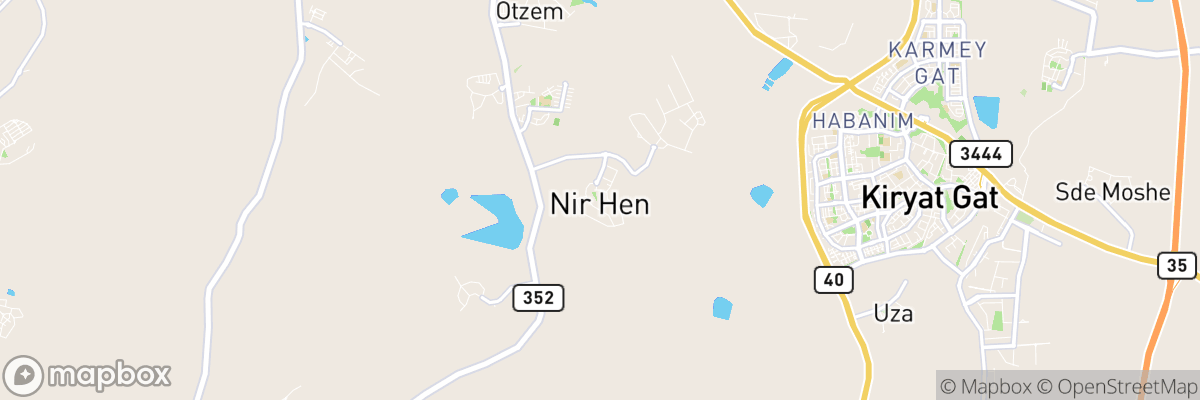 Nir H̱en, Southern District map