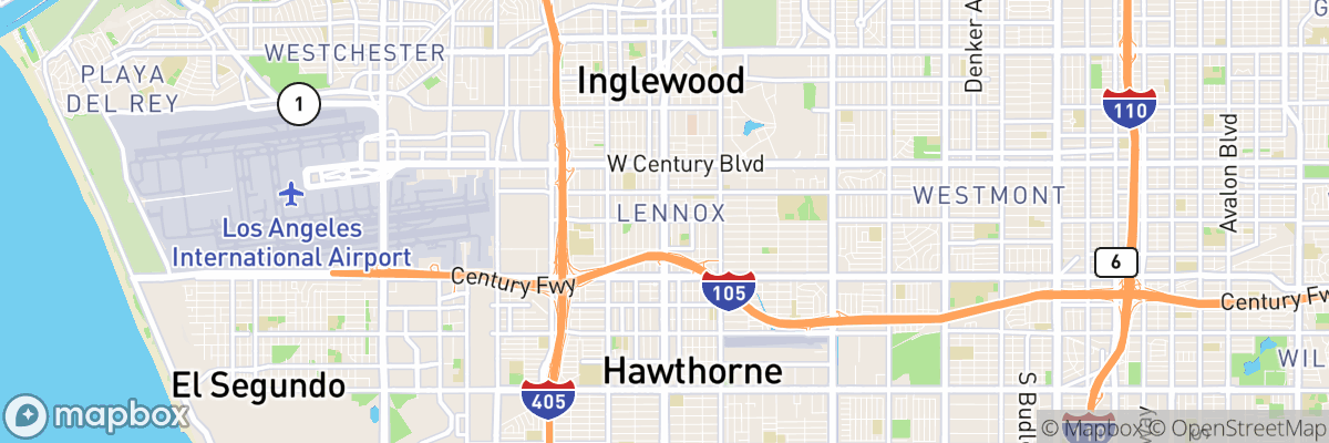 Lennox, California map