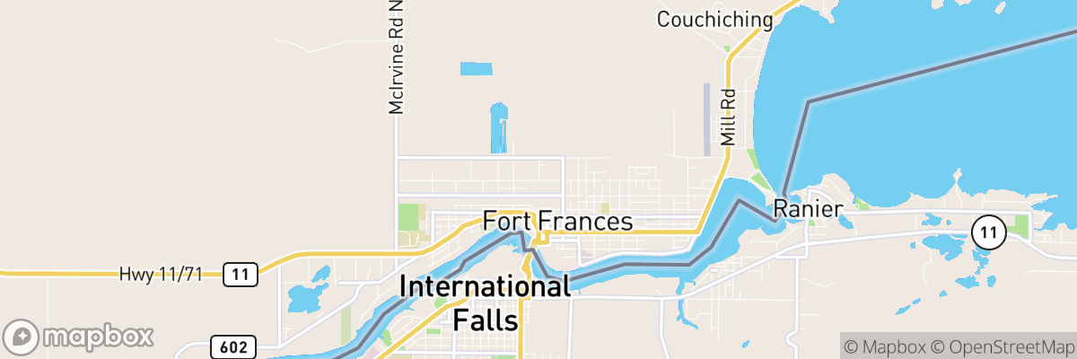 Fort Frances, Ontario map