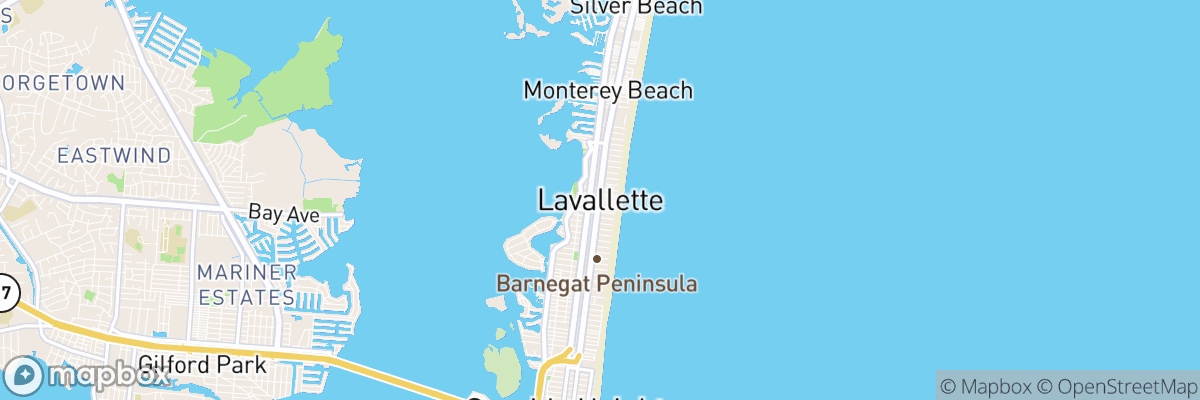 Lavallette, New Jersey map