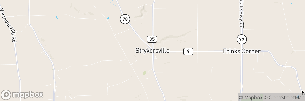 Strykersville, New York map