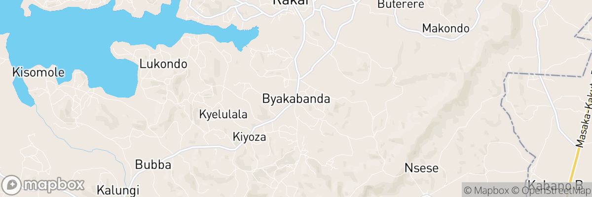 Byakabanda, Central Region map