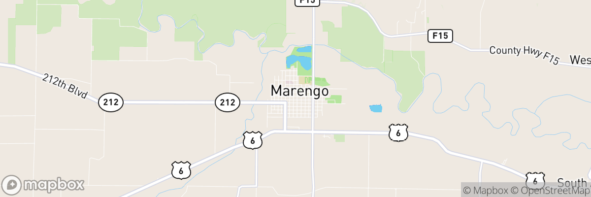 Marengo, Iowa map